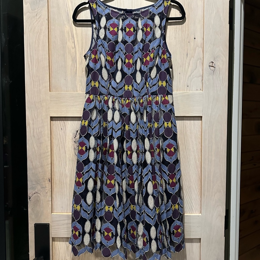 Colorful Patterned Kids Dress - Picture 3 of 4